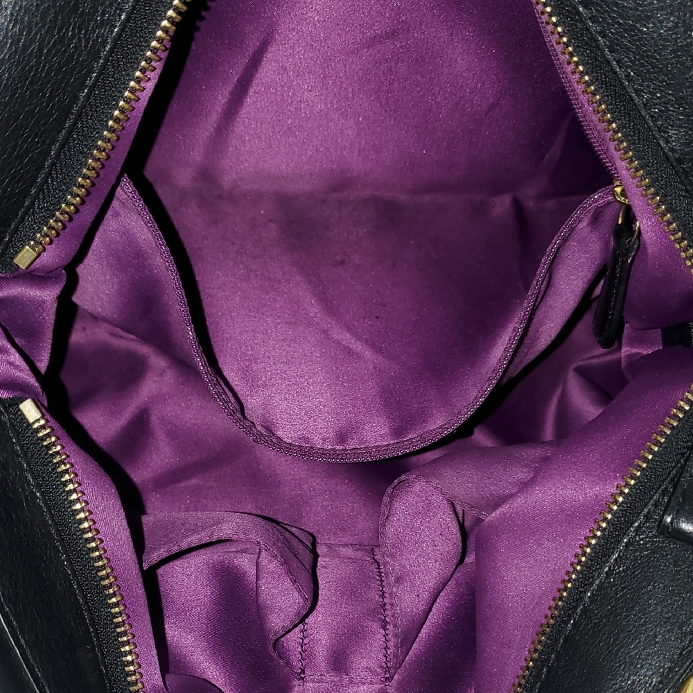 Coach Black Leather Madison Pinnacle Carrie Satchel - Picture 15 of 17